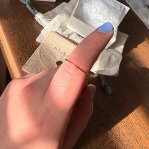 bluboho plain jane stacking ring - rose gold size 8